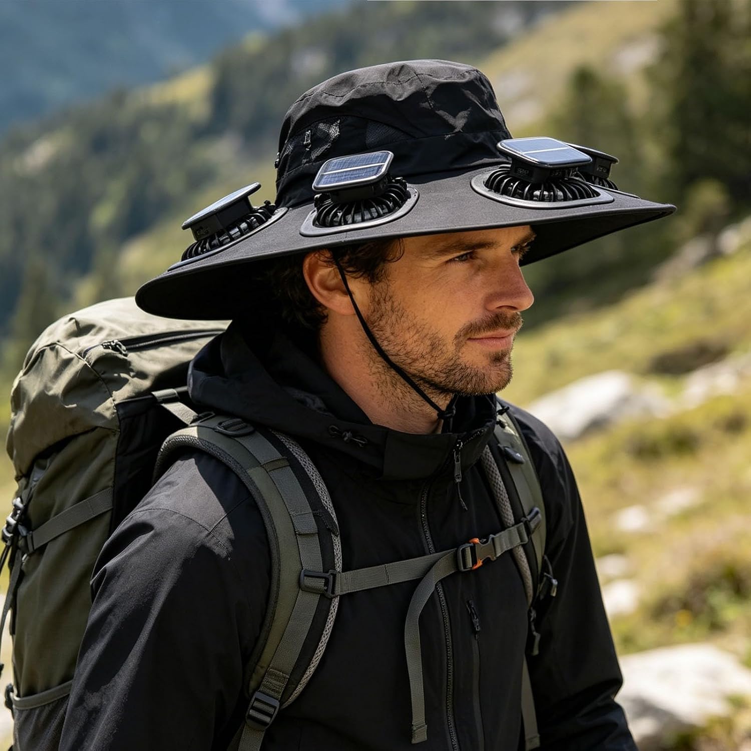 Hot 6 Fans Solar Fan Hat Breat - огляд і ціна Fishing Hat