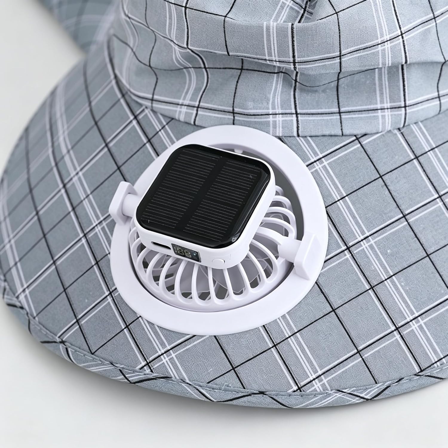 1PC Solar Power Neck Guard Fan - огляд і ціна Fishing Hat