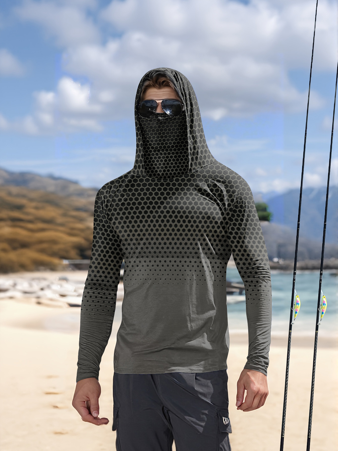 Men Summer UPF50+ Fishing Hood - огляд і ціна Fishing Hoodie