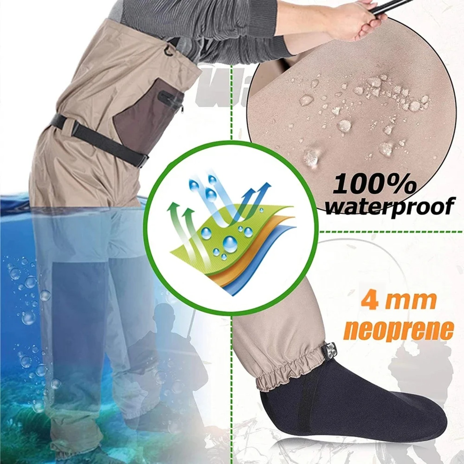 Goture Men Women Breathable Ch - огляд і ціна Fishing Waders