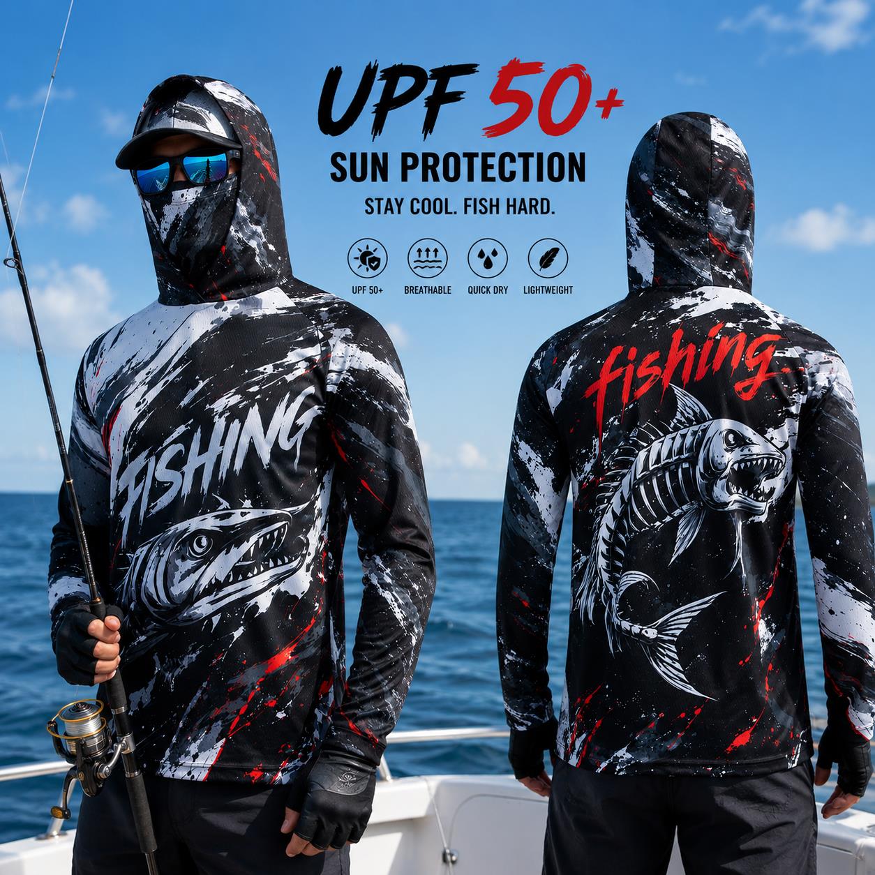 Quick Dry Breathable Men Fishi - огляд і ціна Fishing Hoodie