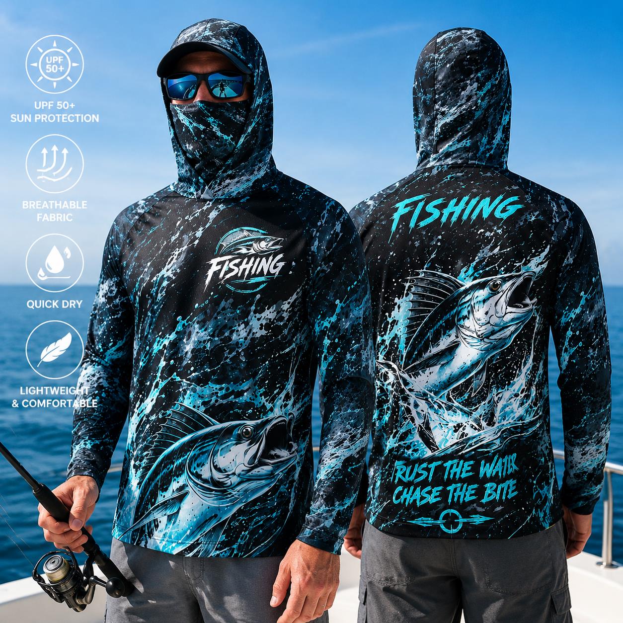 Quick Dry Breathable Men Fishi - огляд і ціна Fishing Hoodie