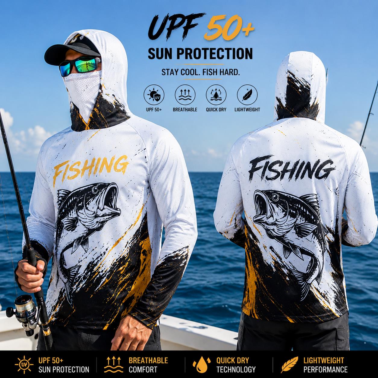Quick Dry Breathable Men Fishi - огляд і ціна Fishing Hoodie